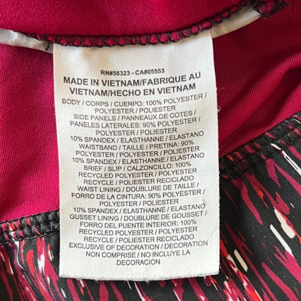 Nike Dri-FIT Womens XL Running Shorts Burgundy Red Abstract Print‎ 799772-620